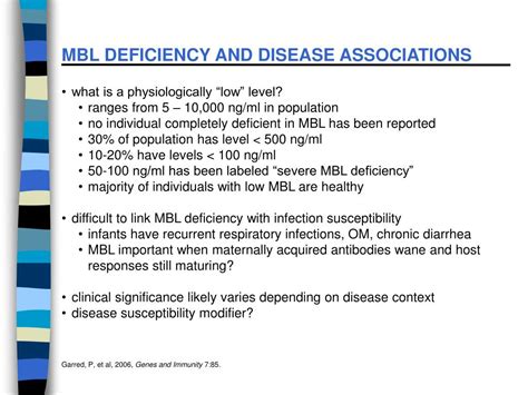 mbl scores|MBL Deficiency .